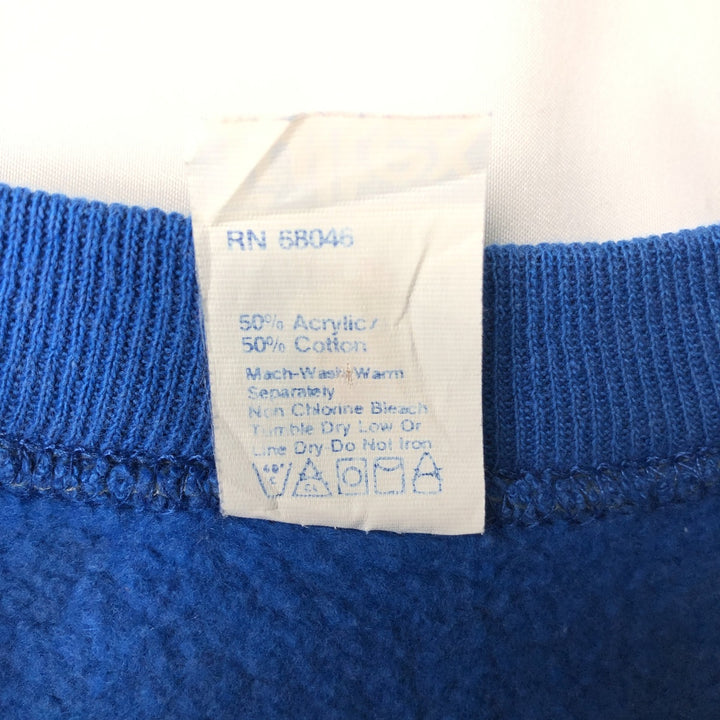 80'S Tultex Mickey Mouse Character Sweatshirt, Made in USA, Men's Size L (approx.), Vintage acrylic blue type Vintage Second Hand