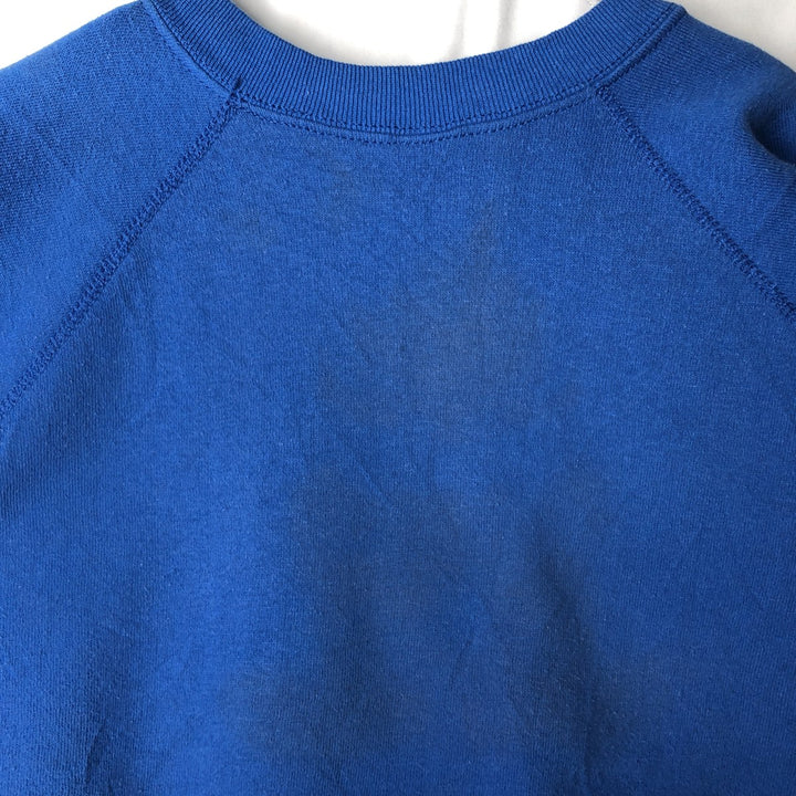 80'S Tultex Mickey Mouse Character Sweatshirt, Made in USA, Men's Size L (approx.), Vintage acrylic blue type Vintage Second Hand