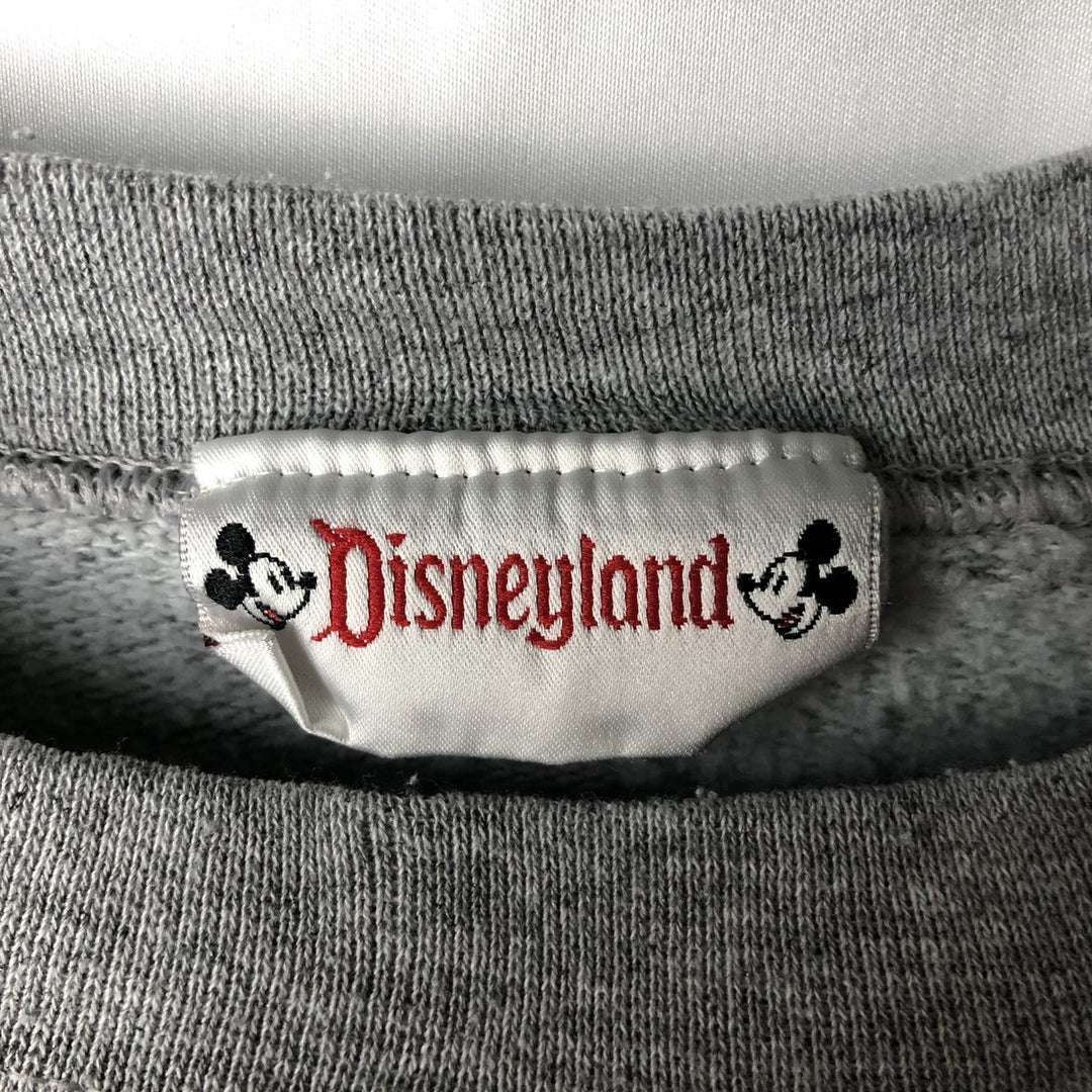 90'S Disneyland Snow White and the Seven Dwarfs Grumpy Character Sweatshirt, Made in USA, Men's Size M (approx.) cotton gray type Vintage Second Hand