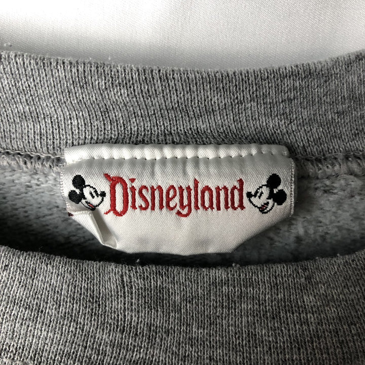 90'S Disneyland Snow White and the Seven Dwarfs Grumpy Character Sweatshirt, Made in USA, Men's Size M (approx.) cotton gray type Vintage Second Hand