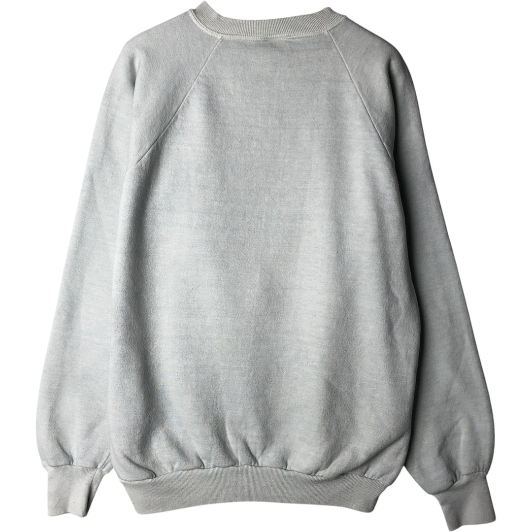 80'S Disney Mickey Mouse character sweatshirt, made in USA, men's size L, vintage cotton gray type Vintage Second Hand