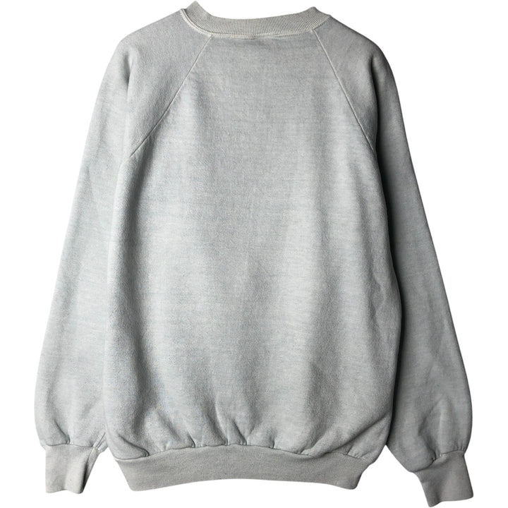 80'S Disney Mickey Mouse character sweatshirt, made in USA, men's size L, vintage cotton gray type Vintage Second Hand