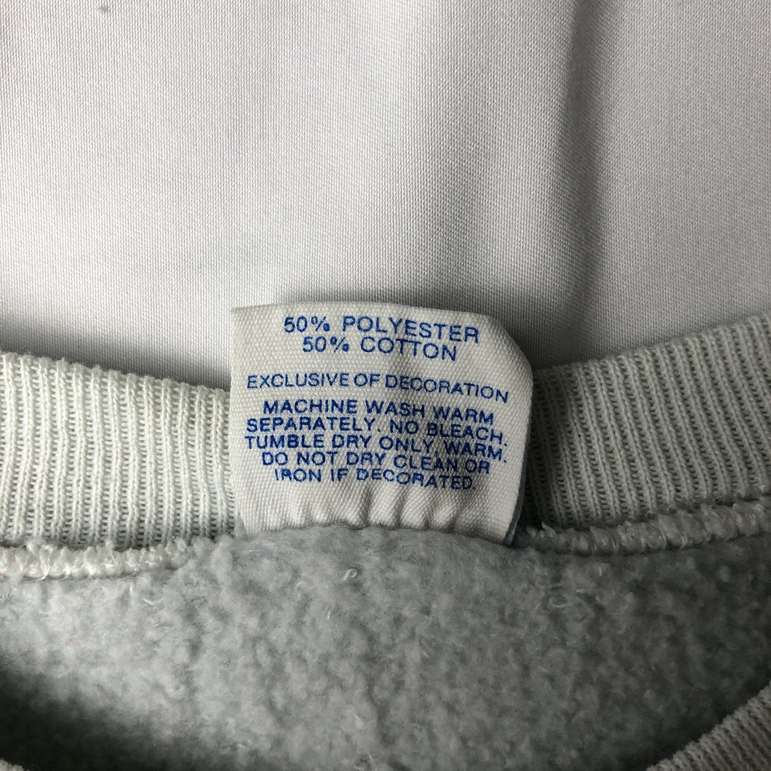 80'S Disney Mickey Mouse character sweatshirt, made in USA, men's size L, vintage cotton gray type Vintage Second Hand