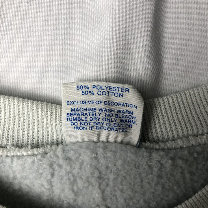 80'S Disney Mickey Mouse character sweatshirt, made in USA, men's size L, vintage cotton gray type Vintage Second Hand