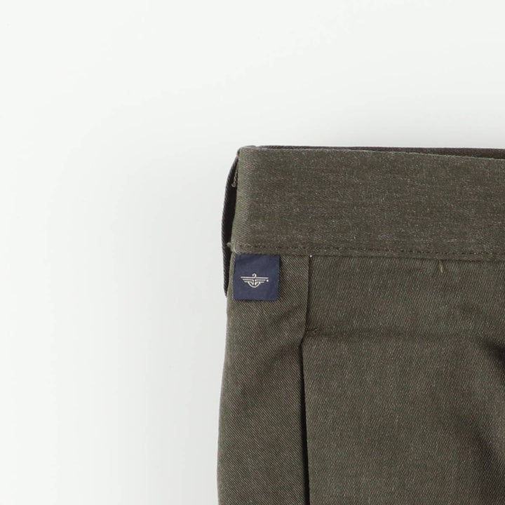 2000'S Dockers STAIN DEFENDER Two-Pleat Poly/Cotton Slacks Pants, Men's W35 (approx.) cotton Khaki type Vintage Second Hand