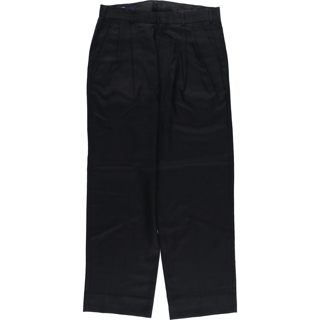 Dockers two-pleat wool trousers, men's size W31 (approx.) wool black type Vintage Second Hand