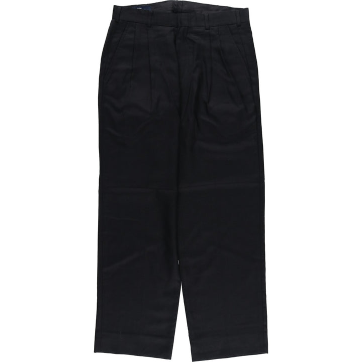 Dockers two-pleat wool trousers, men's size W31 (approx.) wool black type Vintage Second Hand