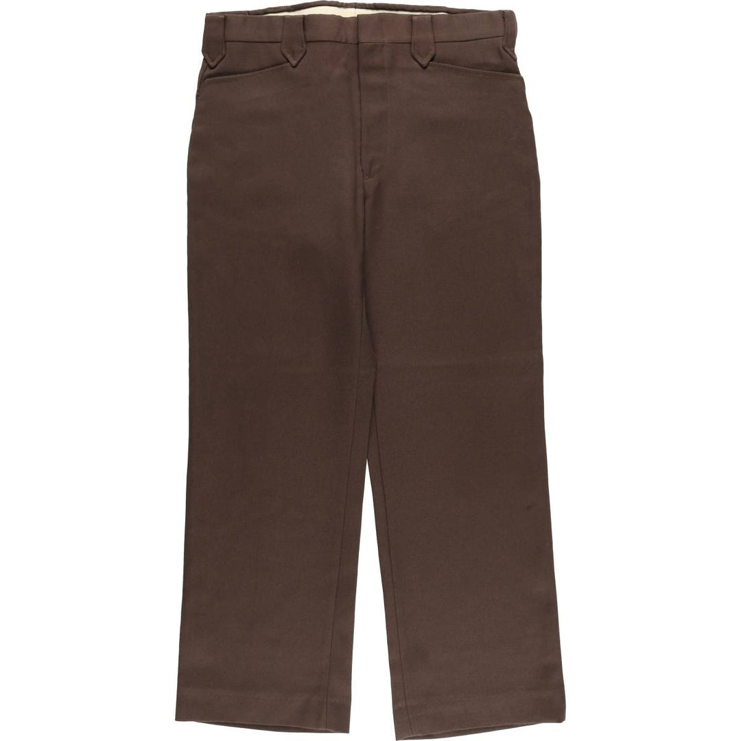 Men's slacks, made in USA, equivalent to size W35, vintage. unclear brown type Vintage Second Hand