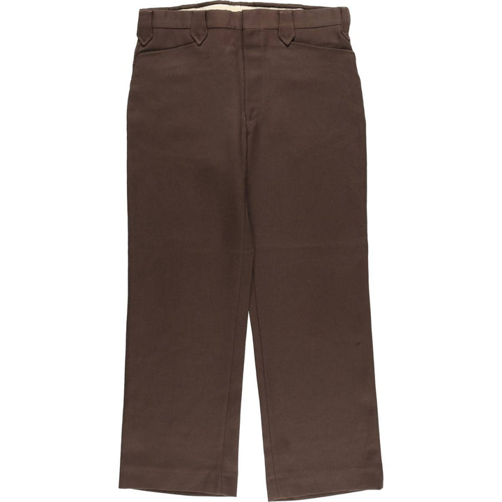 Men's slacks, made in USA, equivalent to size W35, vintage. unclear brown type Vintage Second Hand