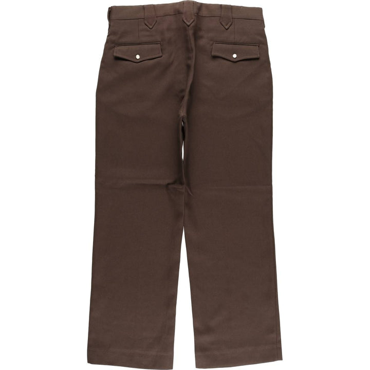 Men's slacks, made in USA, equivalent to size W35, vintage. unclear brown type Vintage Second Hand