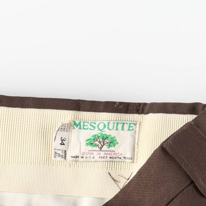 Men's slacks, made in USA, equivalent to size W35, vintage. unclear brown type Vintage Second Hand