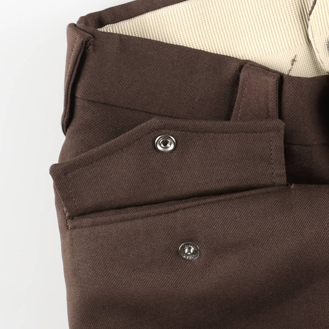 Men's slacks, made in USA, equivalent to size W35, vintage. unclear brown type Vintage Second Hand