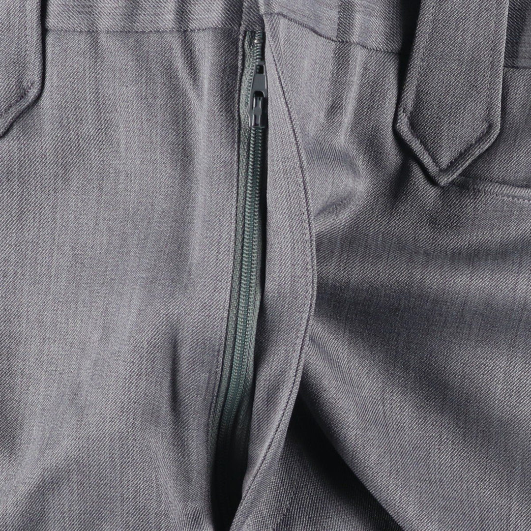 ~1980'S MESQUITE slacks pants, men's size W35 equivalent, vintage. polyester gray type Vintage Second Hand