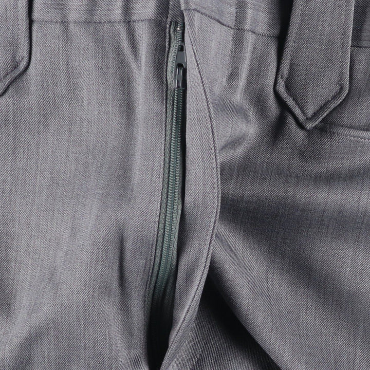~1980'S MESQUITE slacks pants, men's size W35 equivalent, vintage. polyester gray type Vintage Second Hand