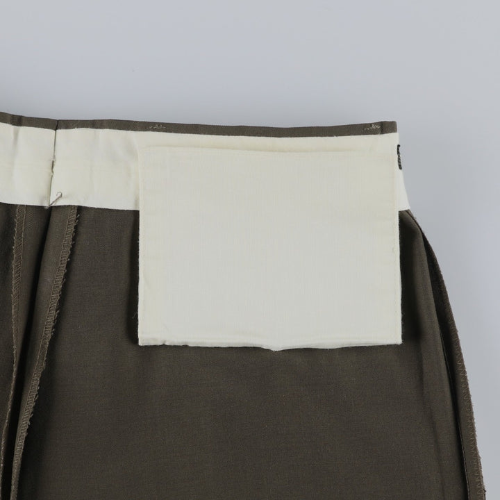 80s-90'S Dockers Dress Slacks, Two-Pleat Trousers, Men's Size W34 (approx.), Vintage polyester Khaki type Vintage Second Hand