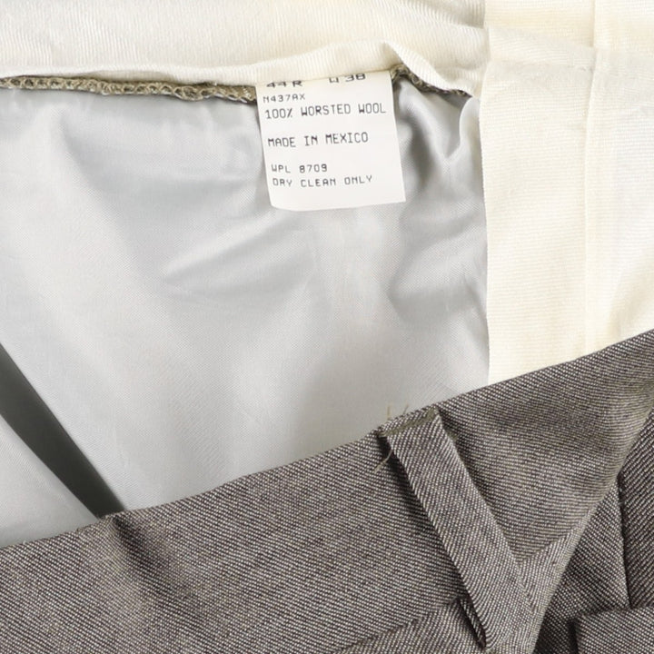 90'S Nautica Two-pleat Wool Pants, Vintage, Men's Size 34 wool gray type Vintage Second Hand