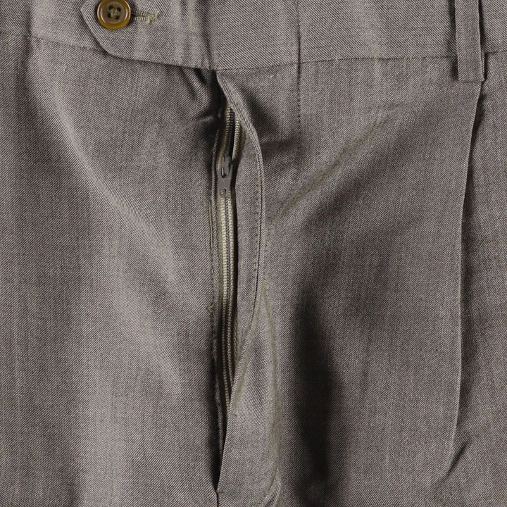 90'S Nautica Two-pleat Wool Pants, Vintage, Men's Size 34 wool gray type Vintage Second Hand