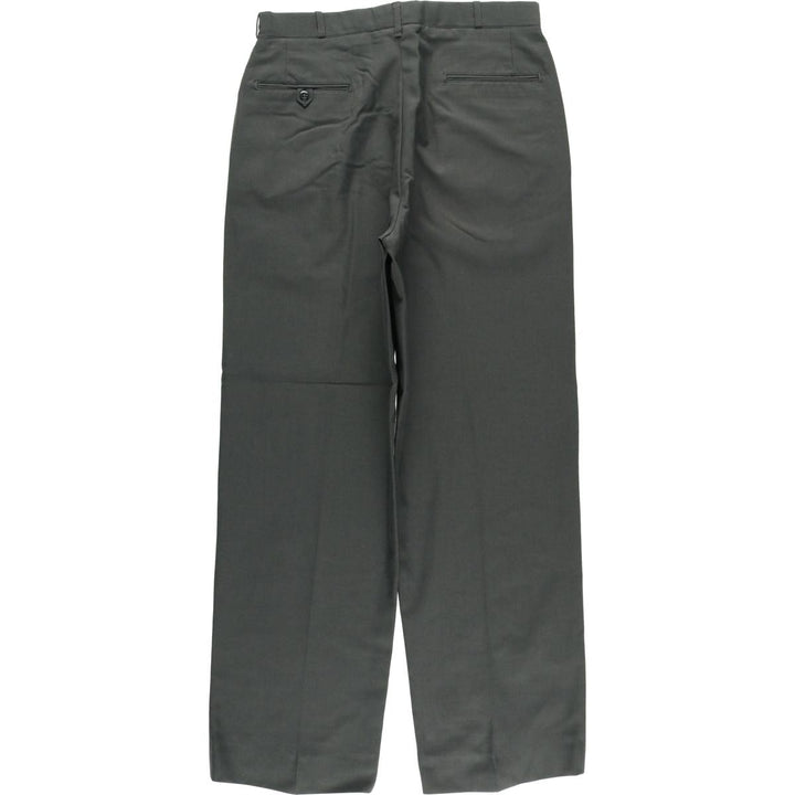 2000'S US Military Issue Trousers, Made in USA, Men's Size W32 (approx.) polyester green type Vintage Second Hand