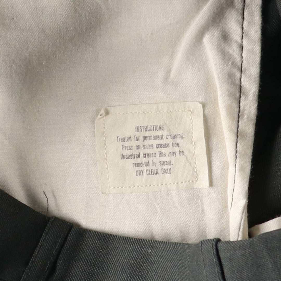 2000'S US Military Issue Trousers, Made in USA, Men's Size W32 (approx.) polyester green type Vintage Second Hand