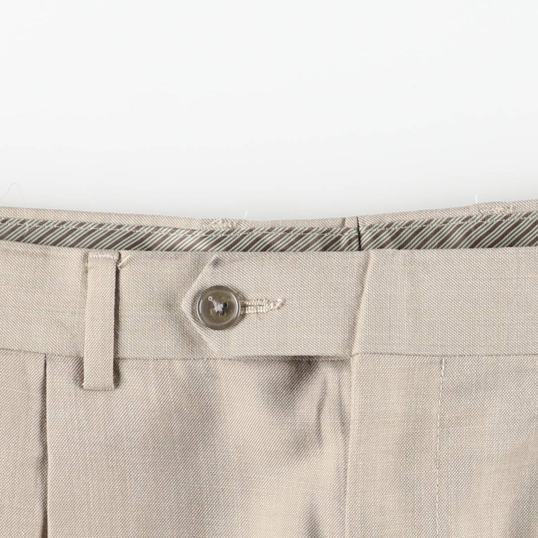 Ralph Lauren LAUREN Two-pleat slacks, men's size W36 (approx.) polyester Beige type Vintage Second Hand