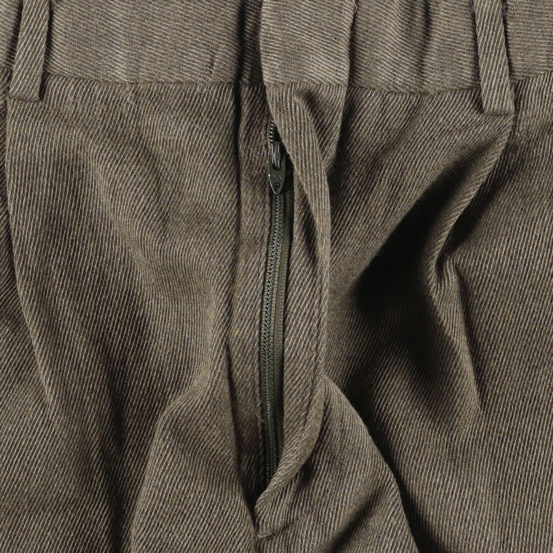 1990'S Eddie Bauer AKA Two-Pleat Wool Trousers, Men's Size W32 (approx.), Vintage wool gray type Vintage Second Hand