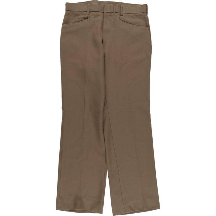 1980'S Levi's Action Slacks, Men's W33 (approx.), Vintage unclear brown type Vintage Second Hand