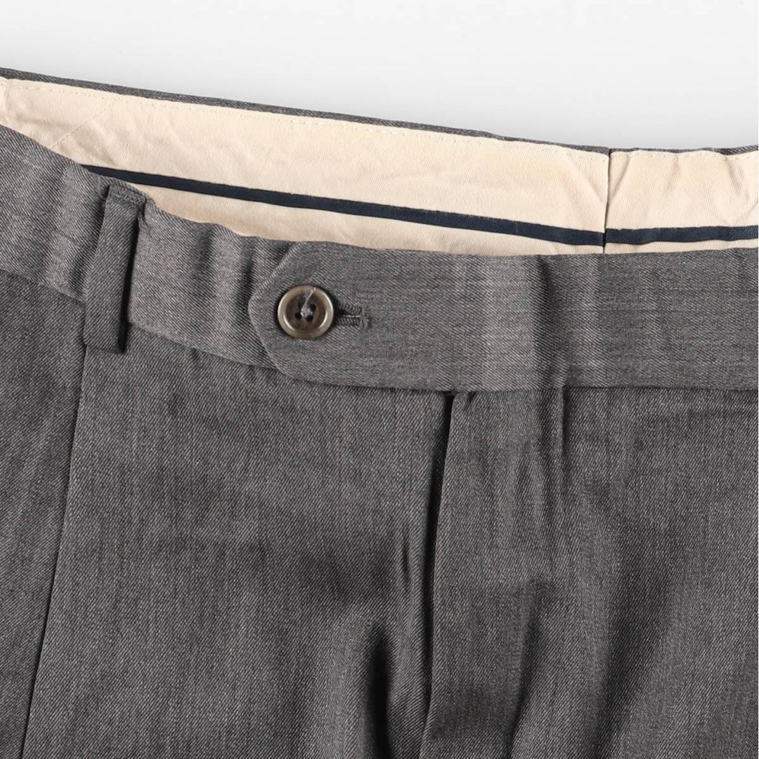 Brooks Brothers Two-pleat Wool Pants and Slacks, Made in Canada, Men's Size W34 wool gray type Vintage Second Hand