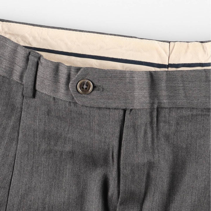 Brooks Brothers Two-pleat Wool Pants and Slacks, Made in Canada, Men's Size W34 wool gray type Vintage Second Hand