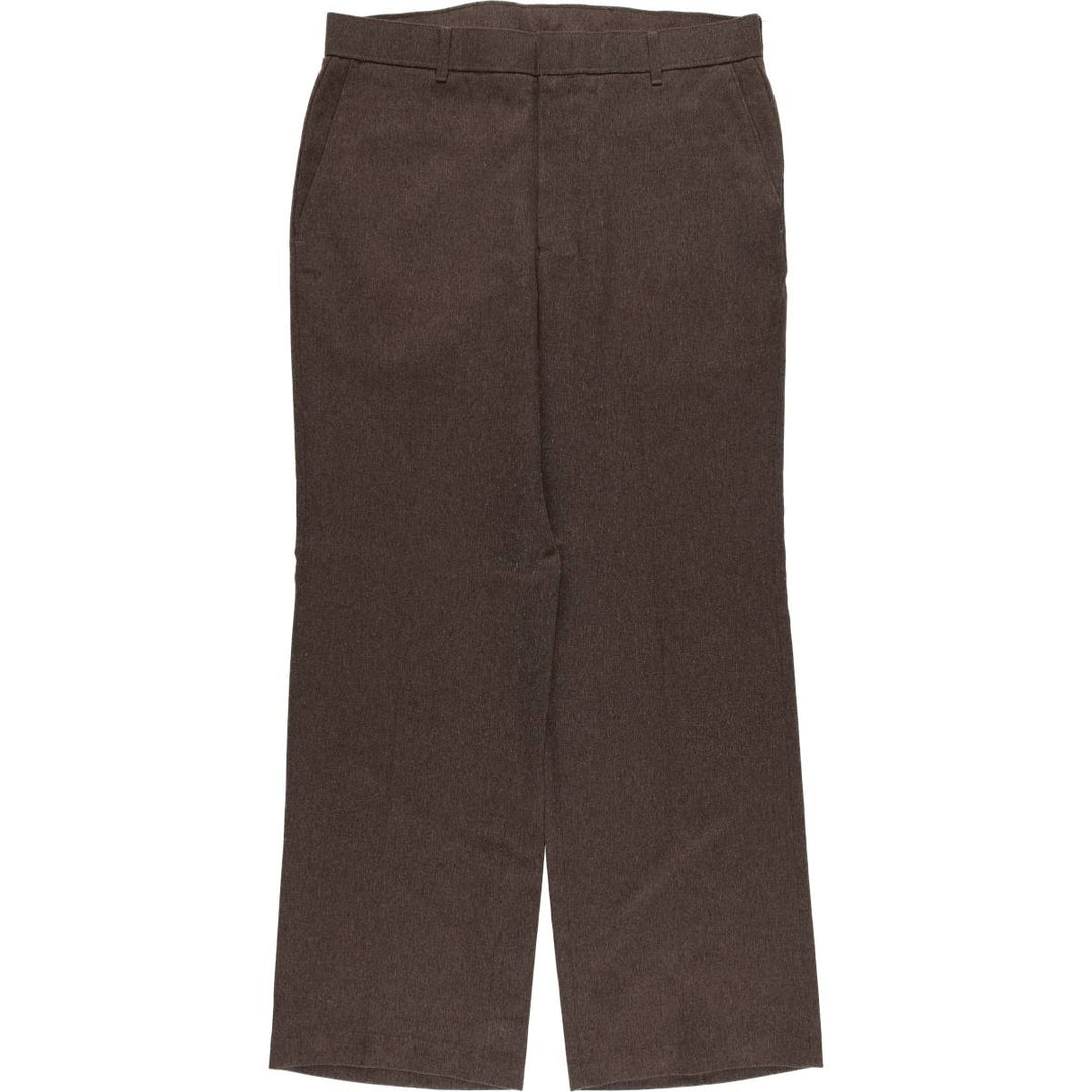Vintage 1980'S Levi's Action Slacks, Men's Size 35 unclear brown type Vintage Second Hand