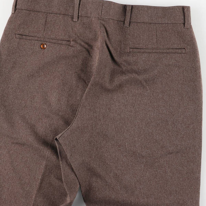 Vintage 1980'S Levi's Action Slacks, Men's Size 35 unclear brown type Vintage Second Hand