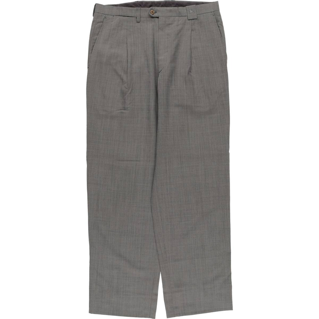 Burberry's BURBERRY LONDON One-tuck wool trousers, men's size W32 (approx.) wool black type Vintage Second Hand
