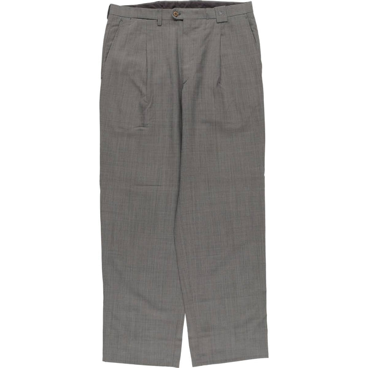Burberry's BURBERRY LONDON One-tuck wool trousers, men's size W32 (approx.) wool black type Vintage Second Hand