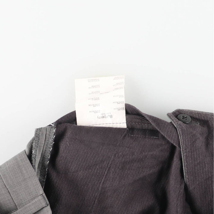 Burberry's BURBERRY LONDON One-tuck wool trousers, men's size W32 (approx.) wool black type Vintage Second Hand