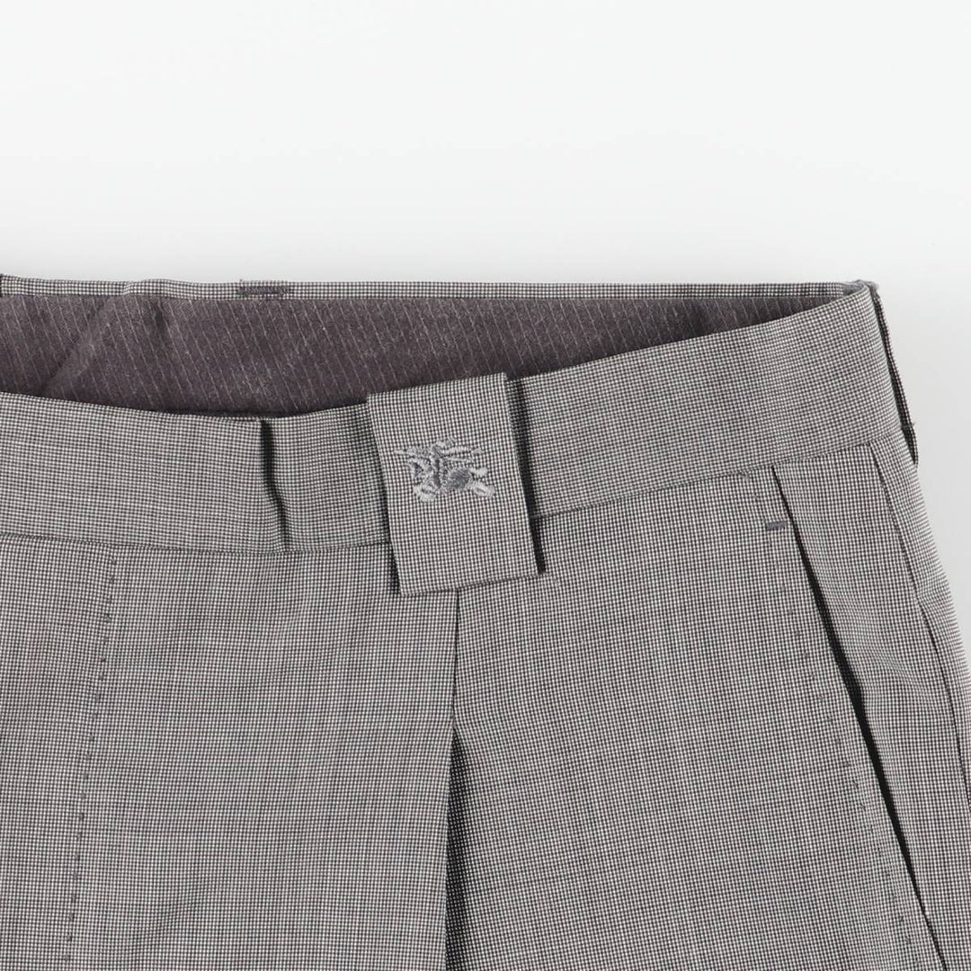 Burberry's BURBERRY LONDON One-tuck wool trousers, men's size W32 (approx.) wool black type Vintage Second Hand