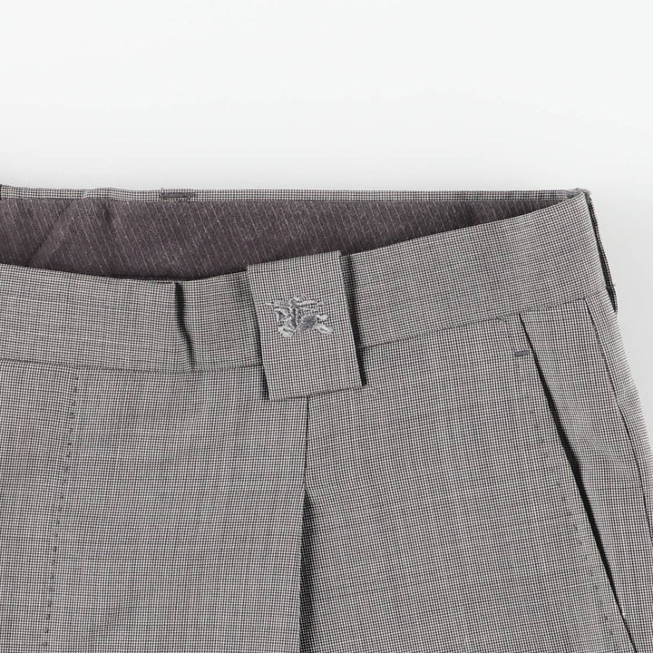 Burberry's BURBERRY LONDON One-tuck wool trousers, men's size W32 (approx.) wool black type Vintage Second Hand
