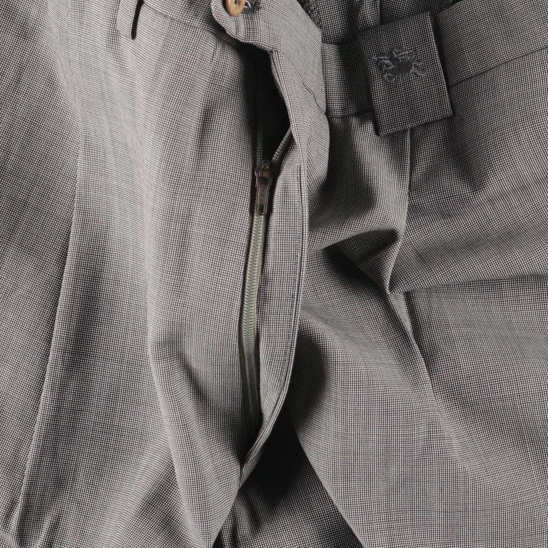 Burberry's BURBERRY LONDON One-tuck wool trousers, men's size W32 (approx.) wool black type Vintage Second Hand