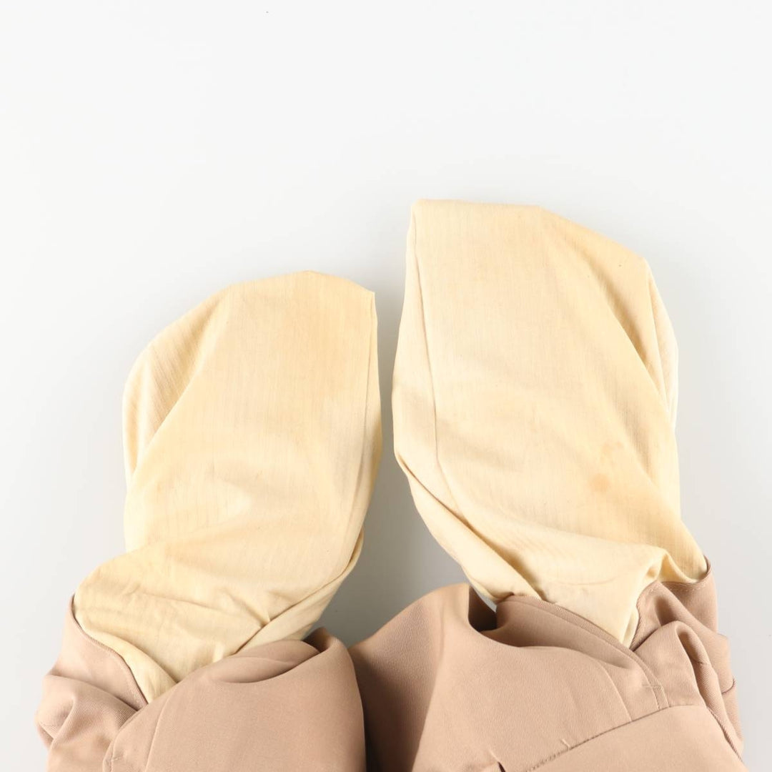 One-pleat slacks, men's size W31 (approx.), vintage. unclear Beige type Vintage Second Hand