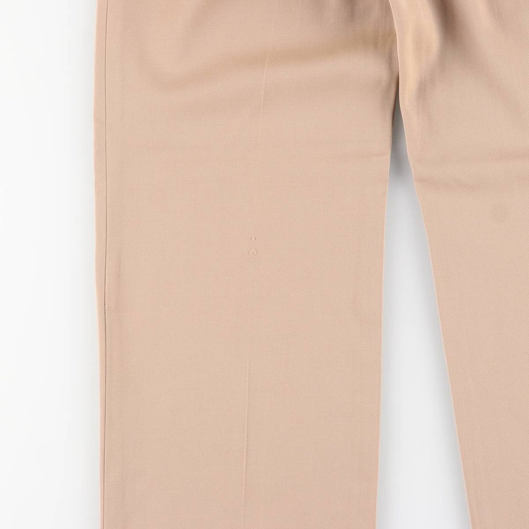 One-pleat slacks, men's size W31 (approx.), vintage. unclear Beige type Vintage Second Hand
