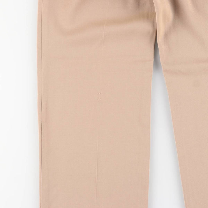 One-pleat slacks, men's size W31 (approx.), vintage. unclear Beige type Vintage Second Hand