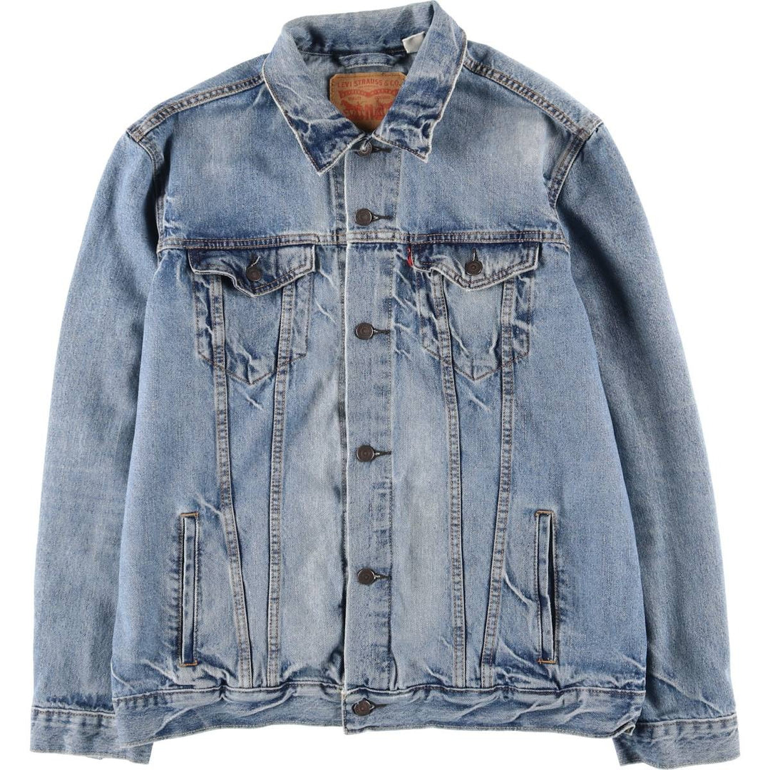 Levi's denim jacket, denim jacket, men's size XL cotton blue type Vintage Second Hand