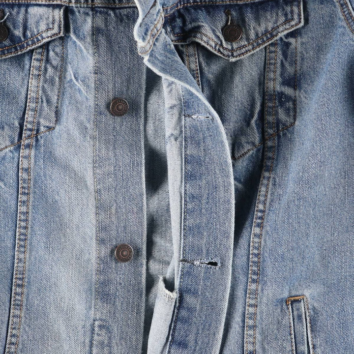 Levi's denim jacket, denim jacket, men's size XL cotton blue type Vintage Second Hand