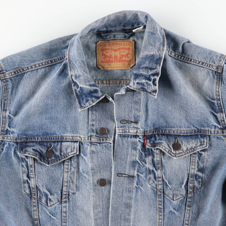 Levi's denim jacket, denim jacket, men's size XL cotton blue type Vintage Second Hand
