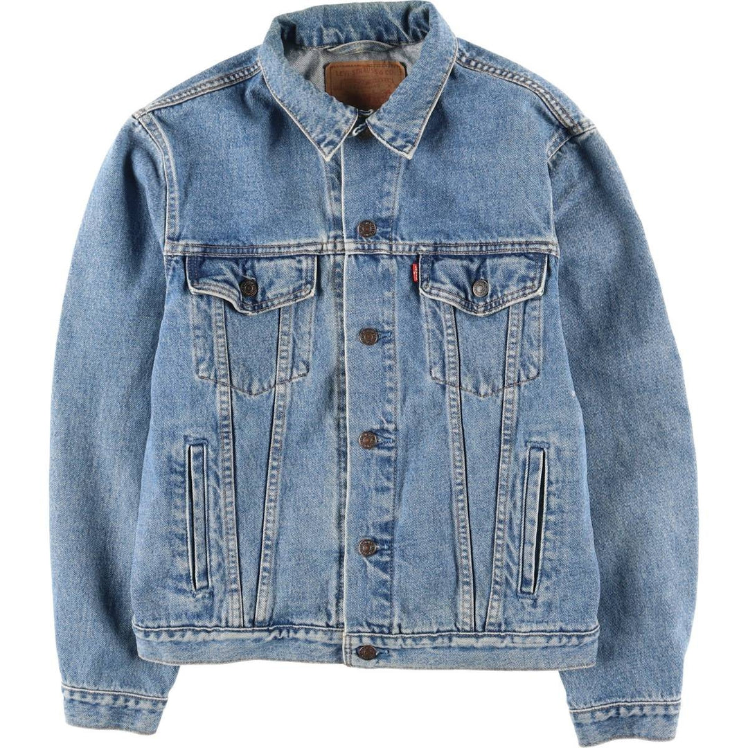 90'S Levi's 70503-0214 Denim Jacket, Men's Size Medium, Vintage cotton blue type Vintage Second Hand