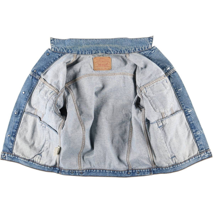 90'S Levi's 70503-0214 Denim Jacket, Men's Size Medium, Vintage cotton blue type Vintage Second Hand