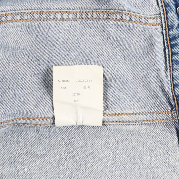 90'S Levi's 70503-0214 Denim Jacket, Men's Size Medium, Vintage cotton blue type Vintage Second Hand