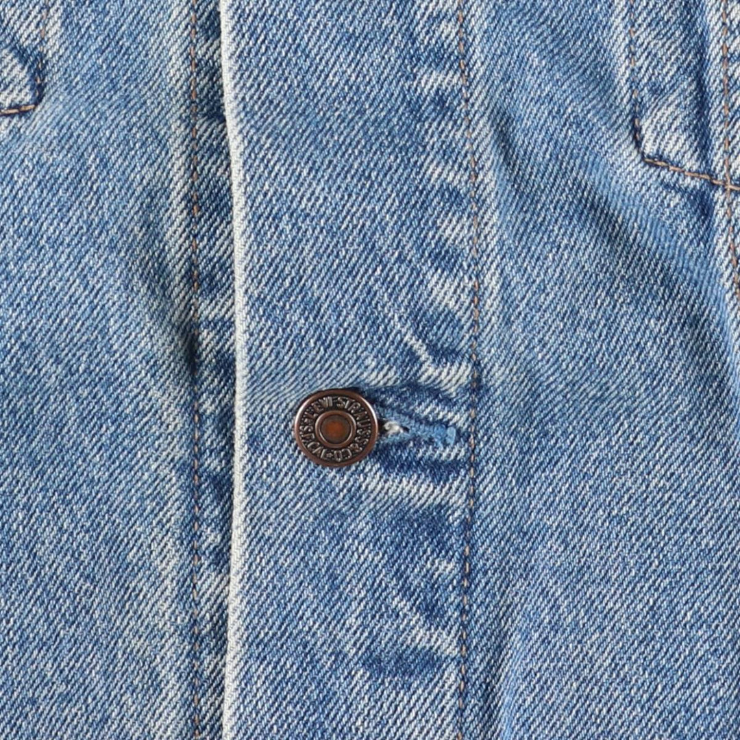90'S Levi's 70503-0214 Denim Jacket, Men's Size Medium, Vintage cotton blue type Vintage Second Hand