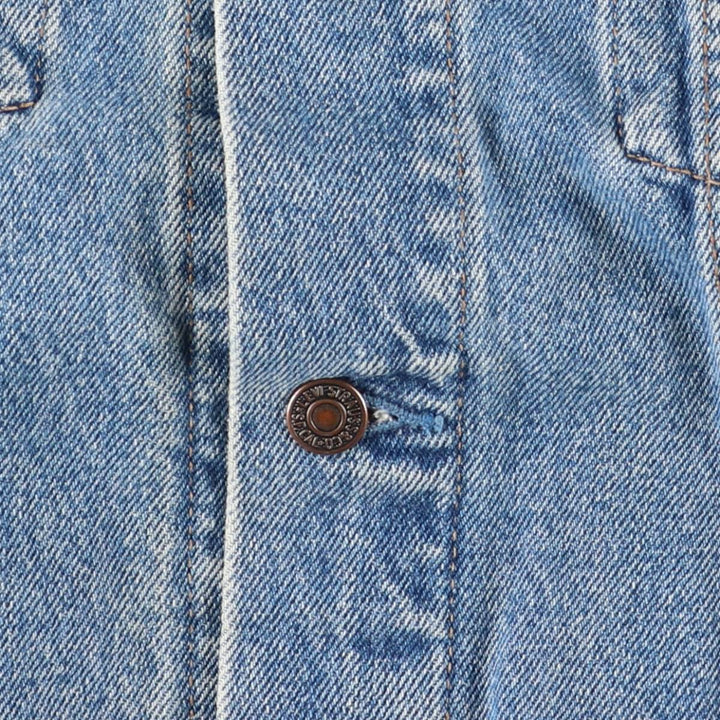 90'S Levi's 70503-0214 Denim Jacket, Men's Size Medium, Vintage cotton blue type Vintage Second Hand