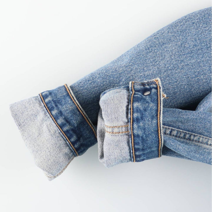 90'S Levi's 70503-0214 Denim Jacket, Men's Size Medium, Vintage cotton blue type Vintage Second Hand