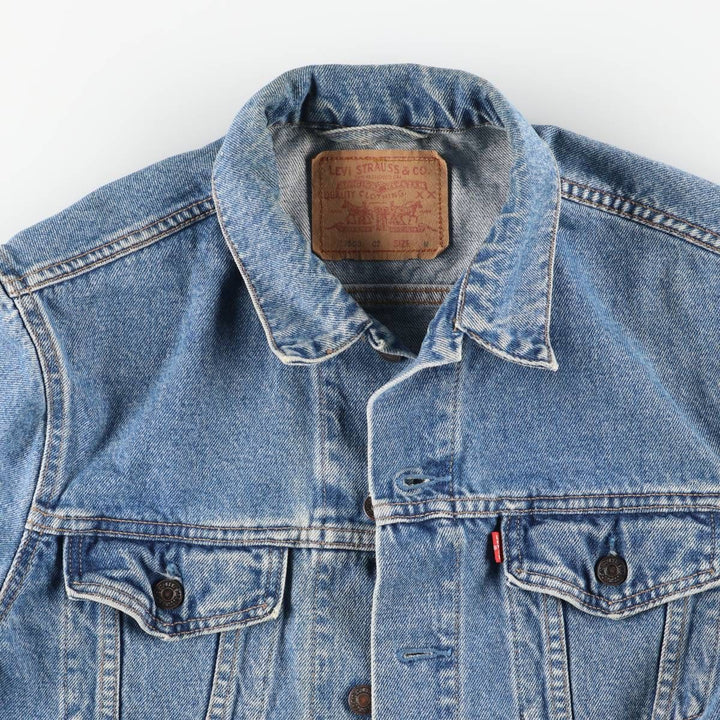90'S Levi's 70503-0214 Denim Jacket, Men's Size Medium, Vintage cotton blue type Vintage Second Hand