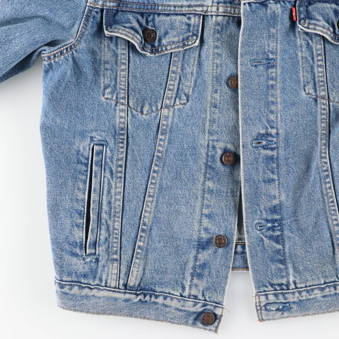 90'S Levi's 70503-0214 Denim Jacket, Men's Size Medium, Vintage cotton blue type Vintage Second Hand